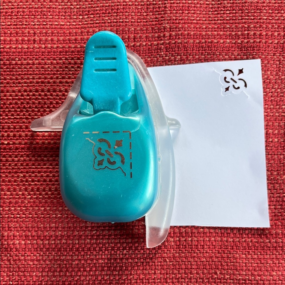 Teal Decorative Paper Punch